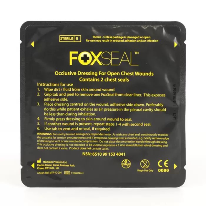 Foxseal Θωρακική Σφραγίδα Τραυμάτων