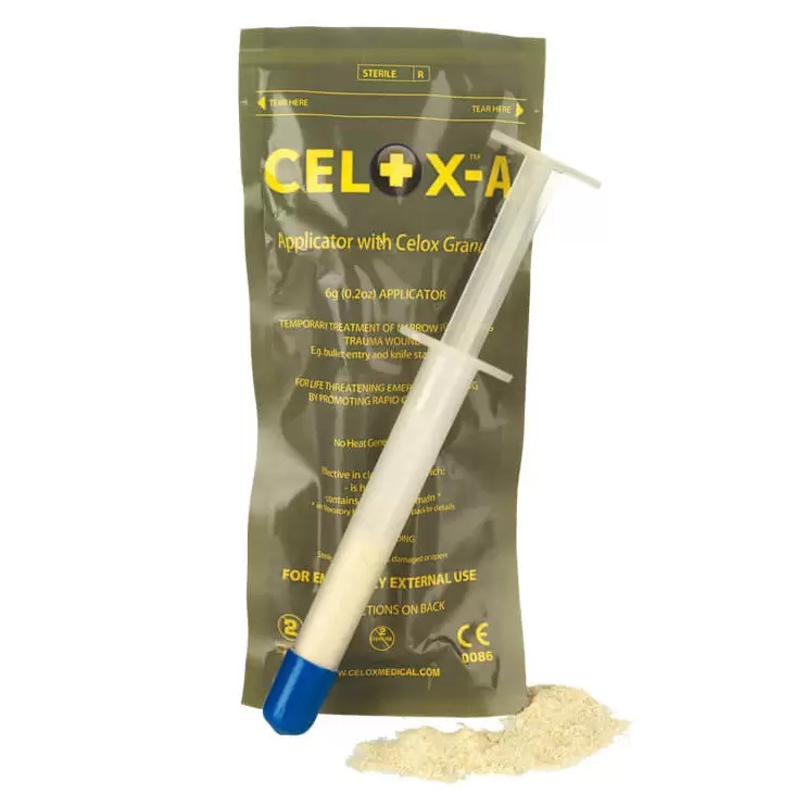 Celox A – Αιμοστατικό Βοήθημα σε Προγεμισμένη Συσκευή τύπου Σύριγγας 6 gr
