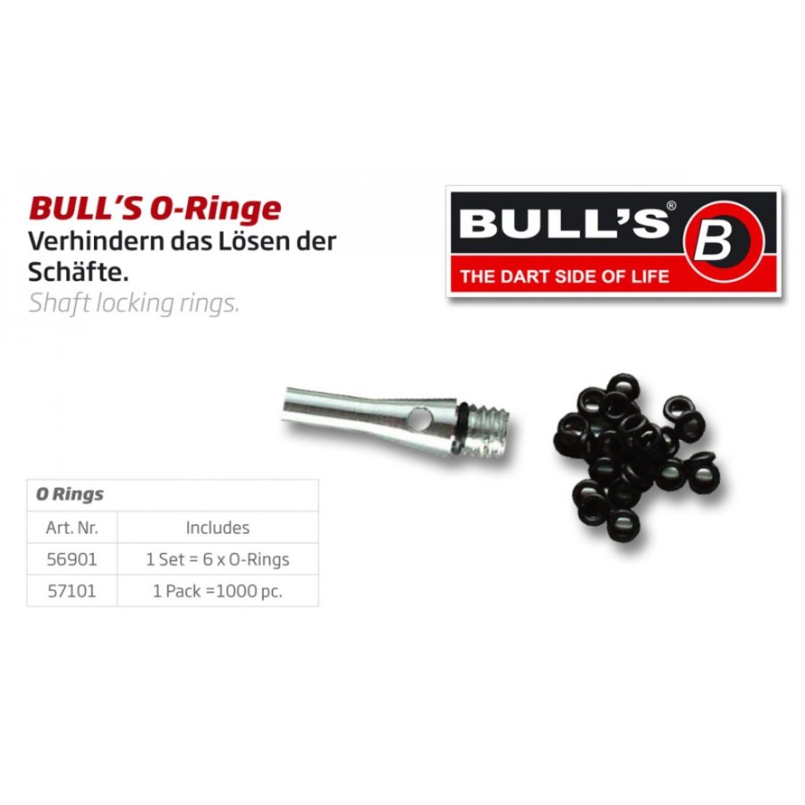BULL'S O-Rings για κορμούς 6 mm