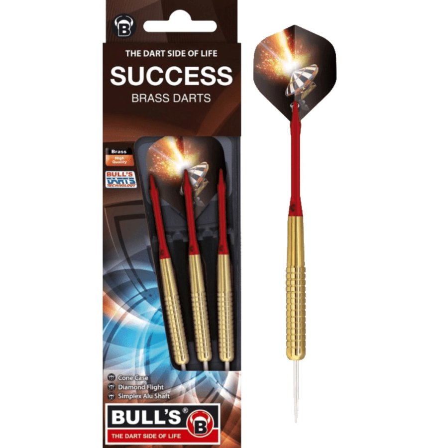 ΒΕΛΑΚΙΑ DART BULL'S, Steel Darts, Success, Red, 20g