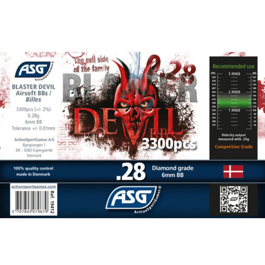 ΜΠΙΛΙΕΣ SOFT BLASTER DEVIL, 0.28g, 3300pcs