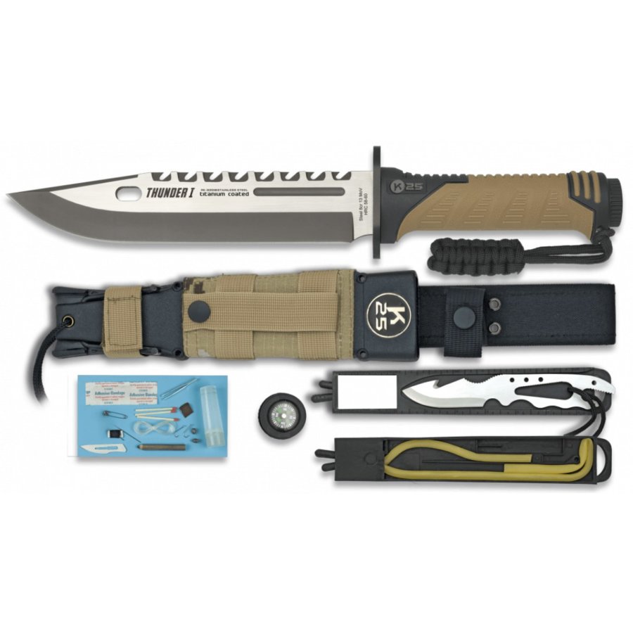 ΜΑΧΑΙΡΙ K25, Tactical Knife, THUNDER I – SERIE ENERGY, TAN