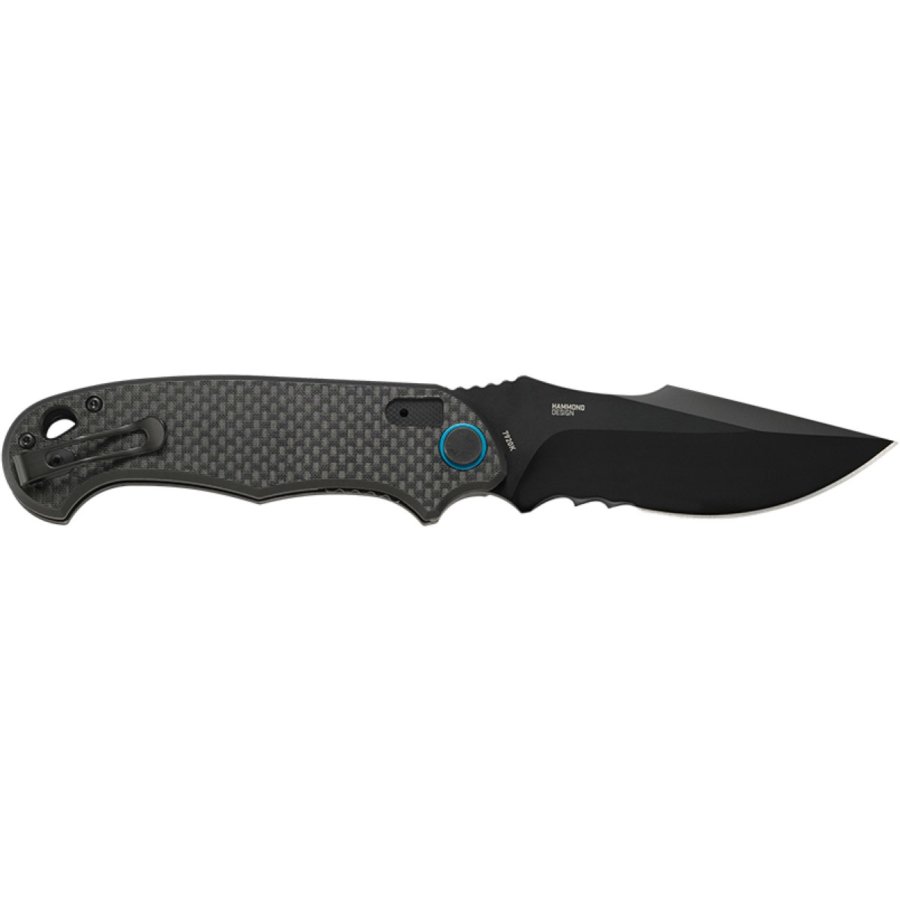 Σουγιάς CRKT P.S.D. (PARTICLE. SEPARATION. DEVICE.) BLACK W/VEFF SERRATIONS