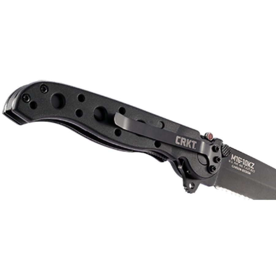 CRKT M16-10KZ TANTO BLACK W/TRIPLE POINT SERRATIONS