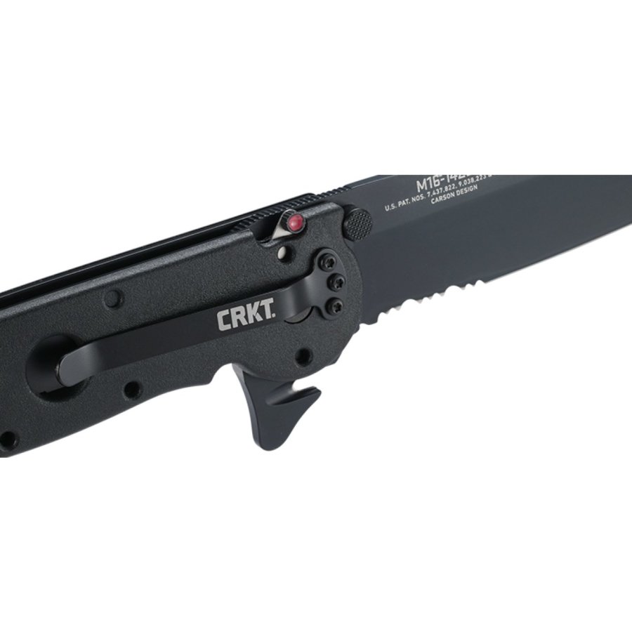 Σουγιάς CRKT M16-14ZLEK TANTO BLACKOUT W/TRIPLE POINT SERRATIONS