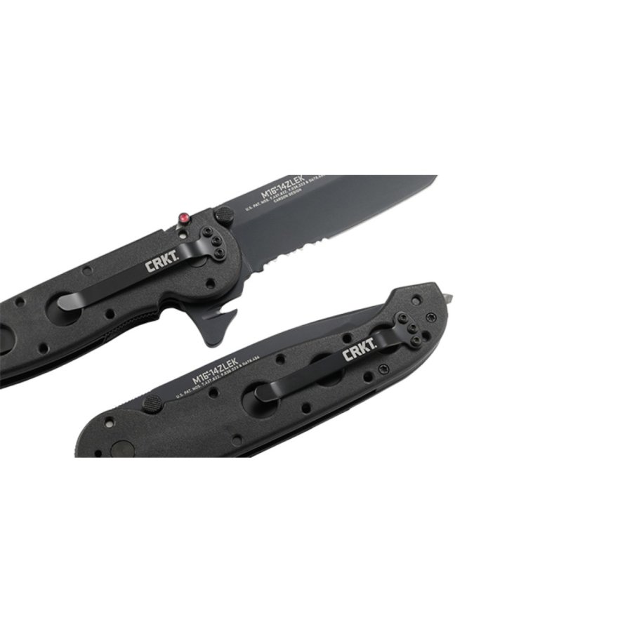 Σουγιάς CRKT M16-14ZLEK TANTO BLACKOUT W/TRIPLE POINT SERRATIONS