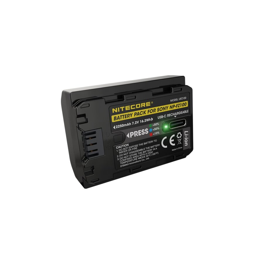 ΜΠΑΤΑΡΙΑ NITECORE for SONY UFZ-100, 7.2V, 2250mAh, 16.2Wh