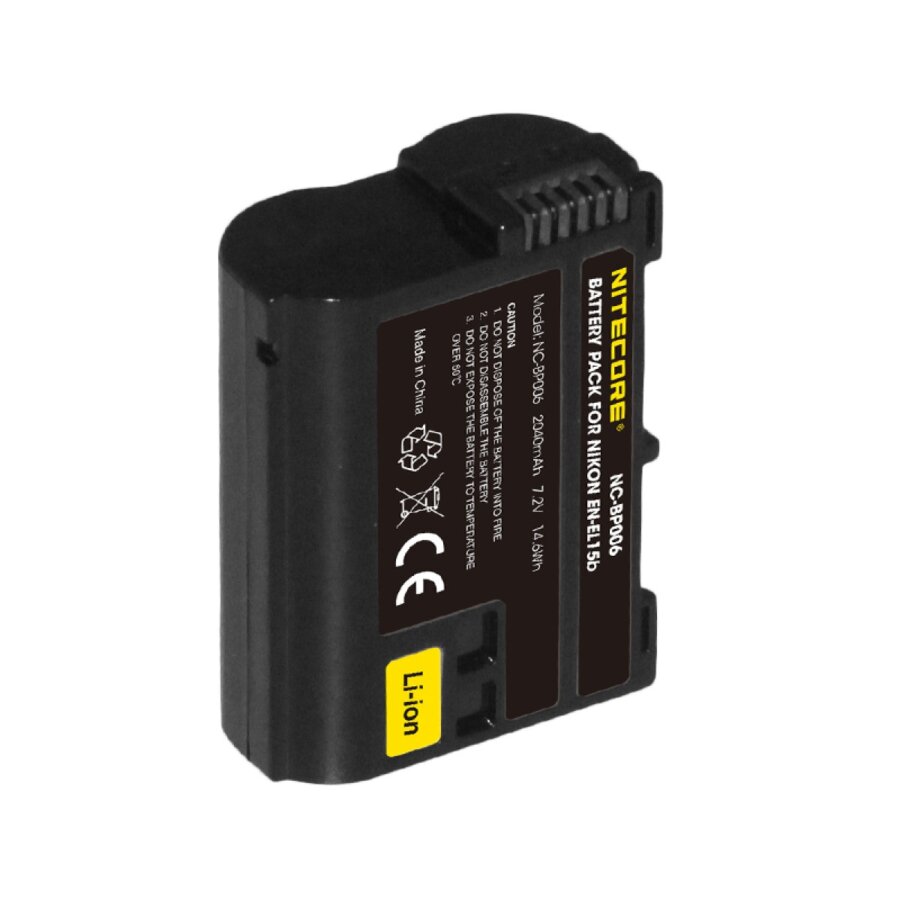 ΜΠΑΤΑΡΙΑ NITECORE for Nikon EN-EL15b, 7.2V, 2040mAh, 14.6Wh