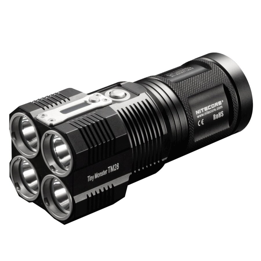 ΦΑΚΟΣ LED NITECORE Tiny Monster TM28, 6000 Lumens + 4XIMR18650 + prot. board