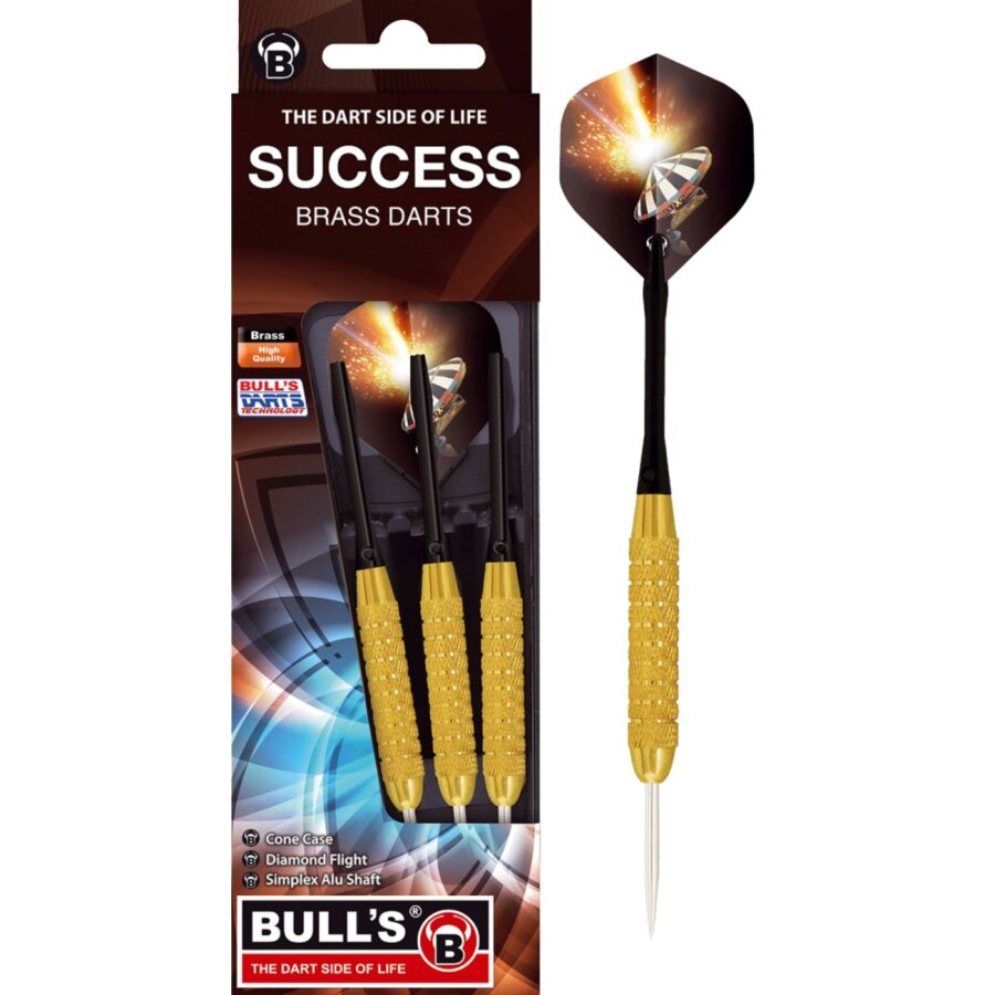 ΒΕΛΑΚΙΑ DART BULL'S, Steel Darts, Success, schw, 23g