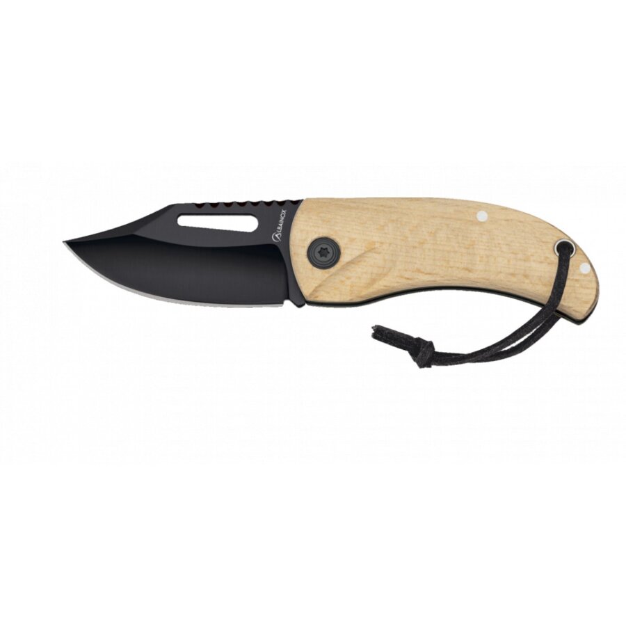ΣΟΥΓΙΑΣ ALBAINOX Natural wood/black blade folding knife, 18828