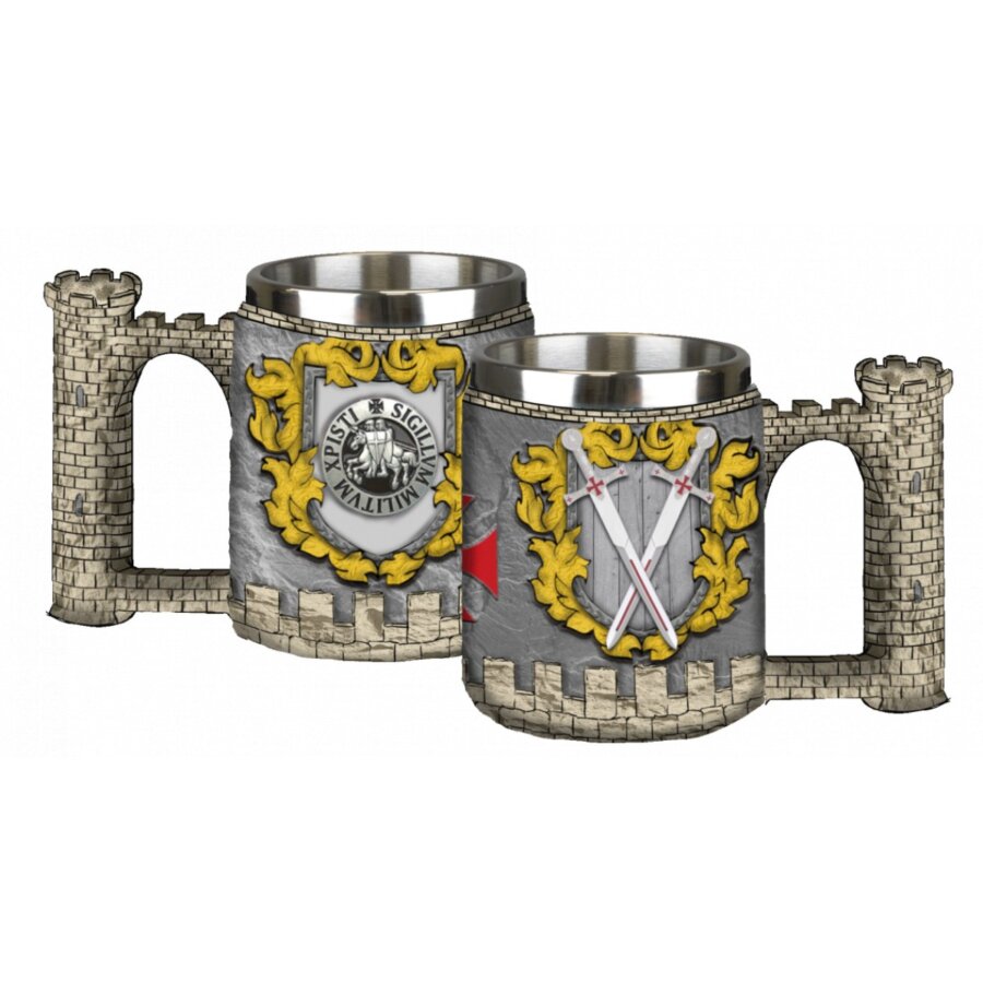 ΠΟΤΗΡΙ ΔΙΑΚΟΣΜΗΤΙΚΟ TOLE10 Templar castle resin mug, 39383