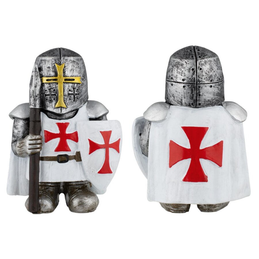 ΦΙΓΟΥΡΑ ΔΙΑΚΟΣΜΙΤΙΚΗ TOLE10, Resin white templar with spear.10×7.3 cm
