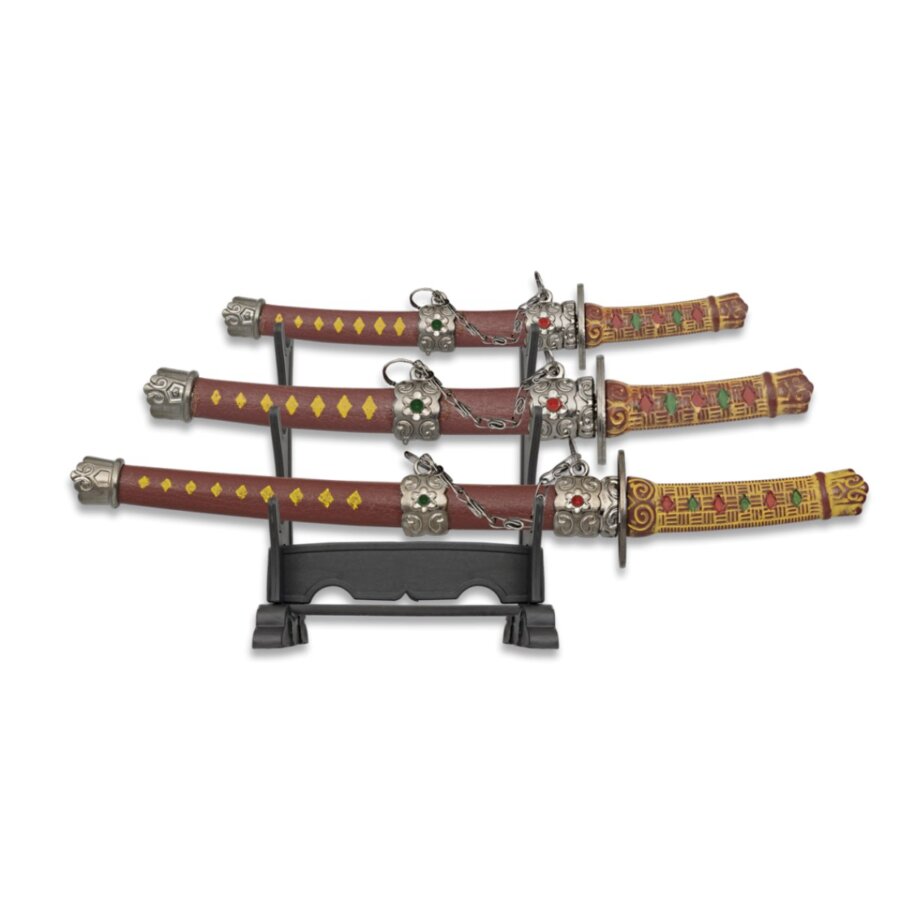 ΣΠΑΘΑΚΙ TOLE10  Set 3 pcs katana mini with stand, 32483