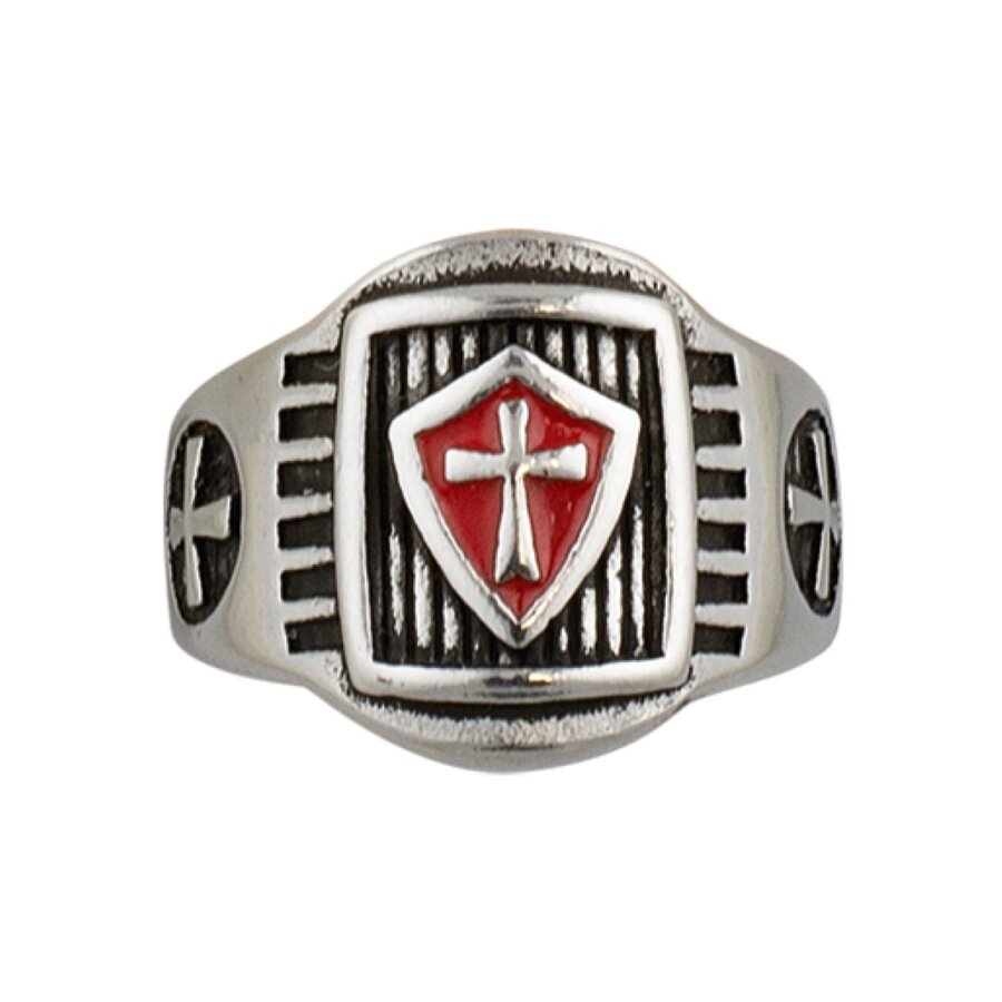 Δαχτυλίδι Templar shield ring. Size O20