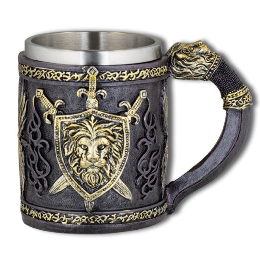 ΠΟΤΗΡΙ ΔΙΑΚΟΣΜΗΤΙΚΟ TOLE10 Lion shield resin ornamental mug