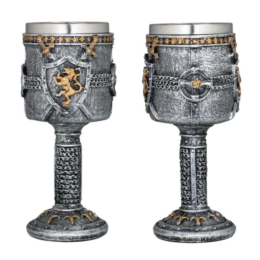ΠΟΤΗΡΙ ΔΙΑΚΟΣΜΗΤΙΚΟ TOLE10 Lion shield ornamentation resin mug, 39555