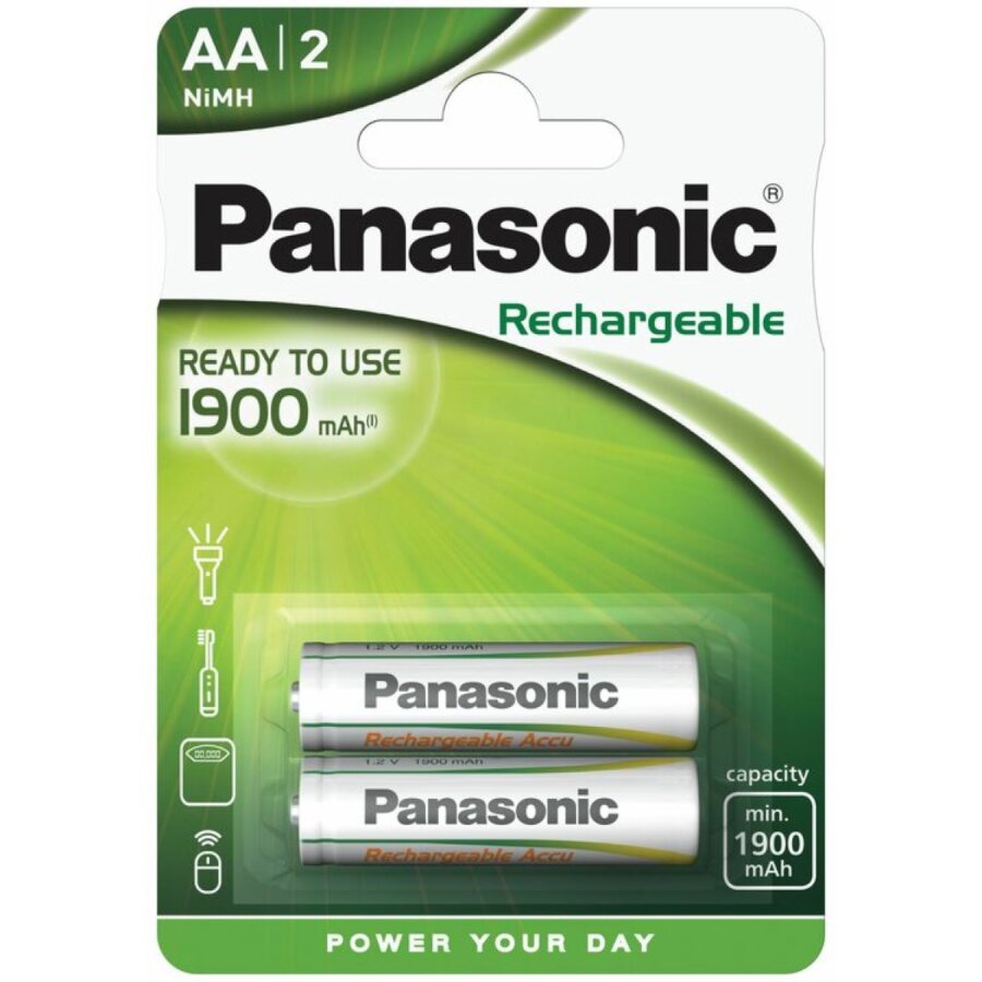 ΜΠΑΤΑΡΙΑ PANASONIC Ni-MH AA 1900mAh Ready to use (τιμή Ζεύγους)