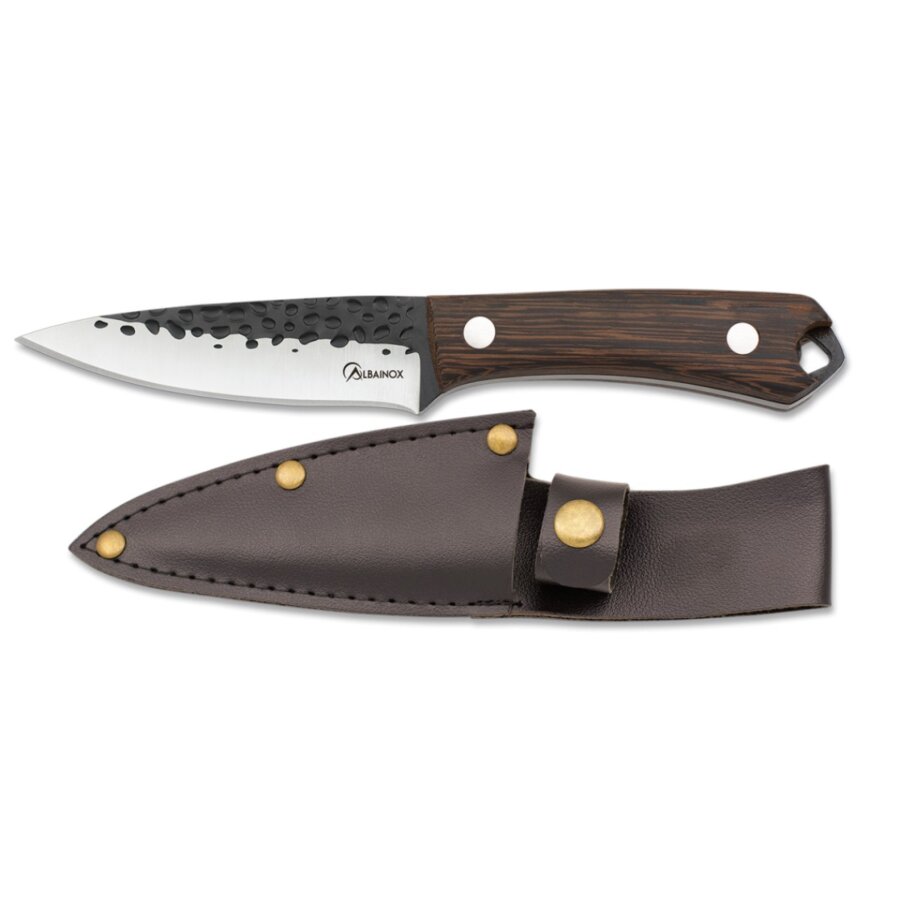 ΜΑΧΑΙΡΙ Albainox wenge wood knife. Blade 10.5 cm, 32707