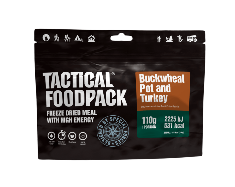 Tactical Foodpack τροφή επιβίωσης Buckwheat Pot and Turkey