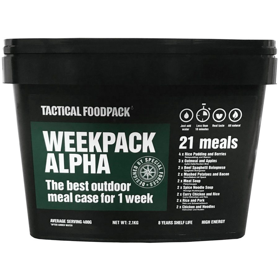 Tactical Foodpack εβδομαδιαία τροφή επιβίωσης Weekpack Alpha
