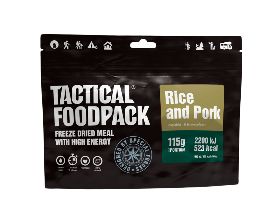 Tactical Foodpack τροφή επιβίωσης Rice and Pork