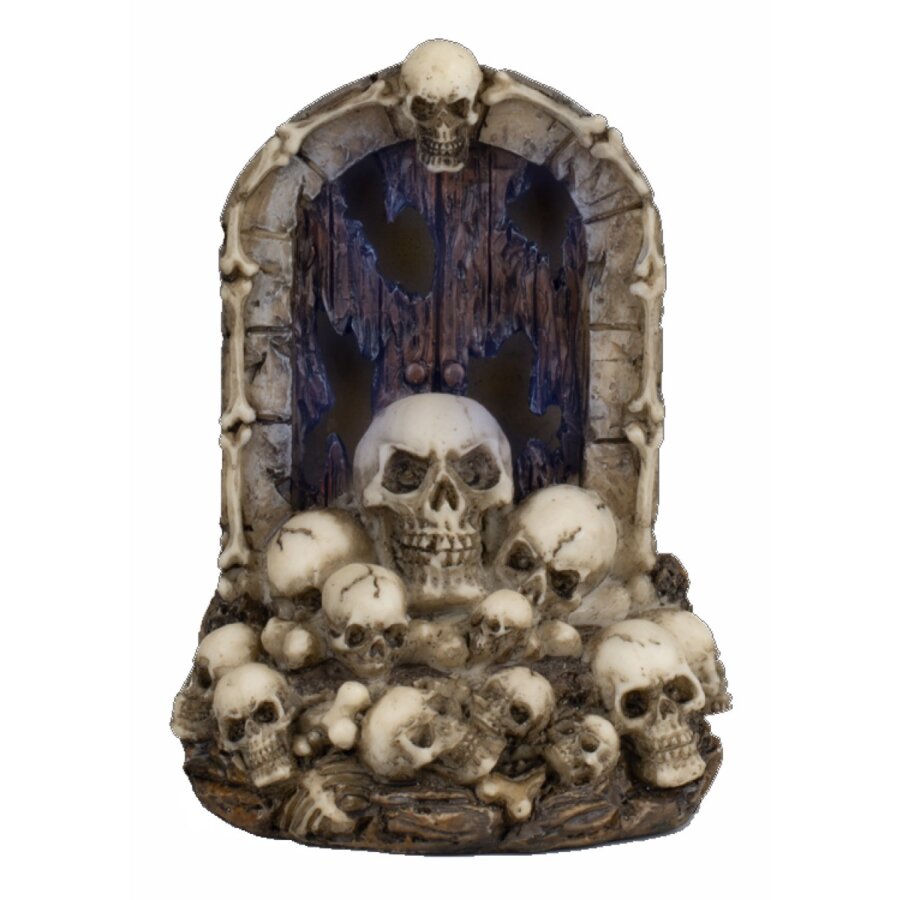 ΦΙΓΟΥΡΑ TOLE10  Resin figurine. Skulls-door 8×7.50×12 cm, 39708