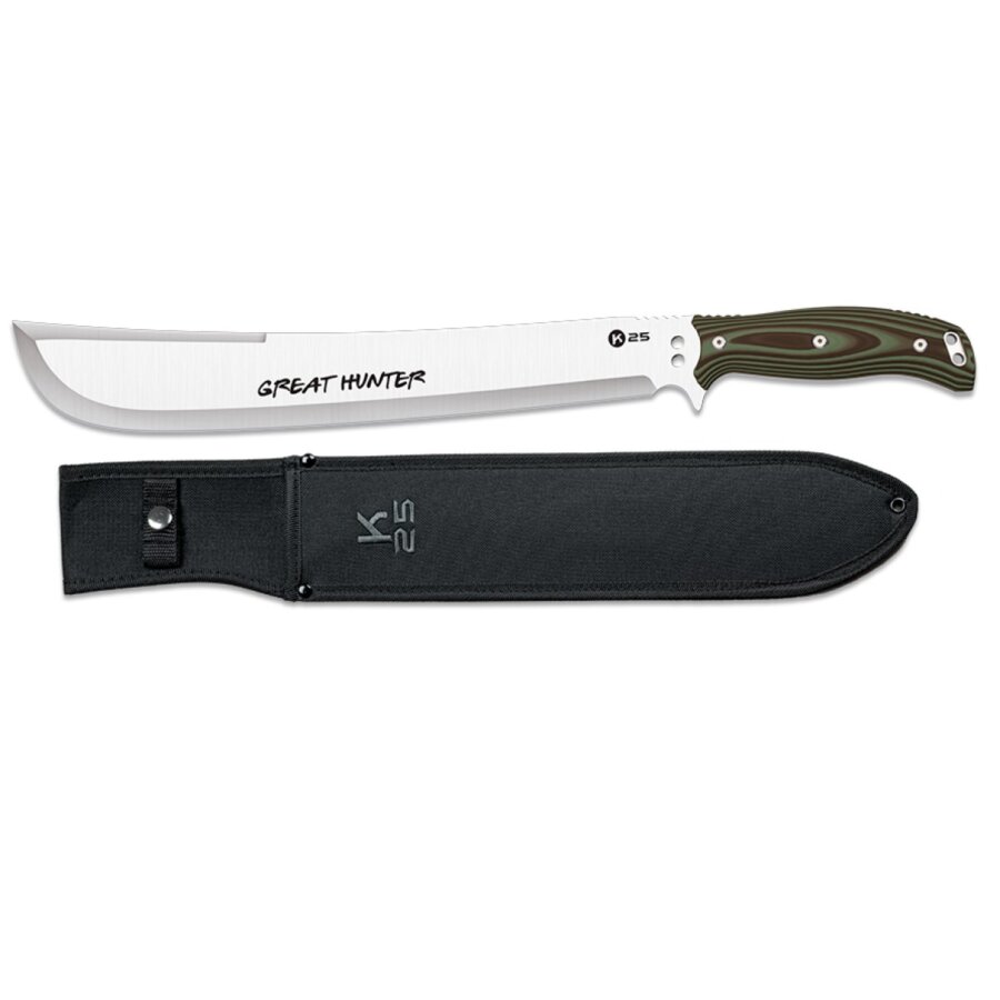 ΜΑΧΑΙΡΙ K25 Great Hunter G10 machete.Green-black, 37,00cm, 32685