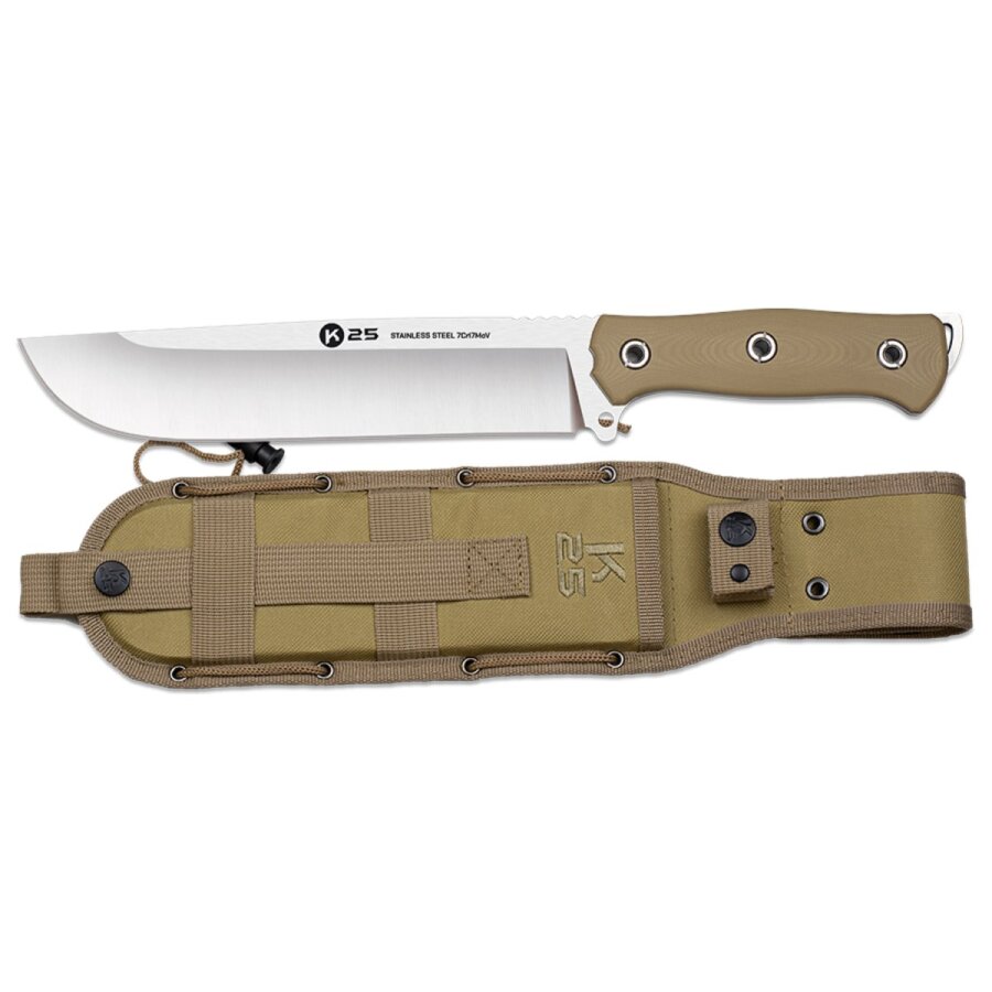 Μαχαίρι K25 G10/CNC machete. Coyote. Blade 22,00cm, 32670