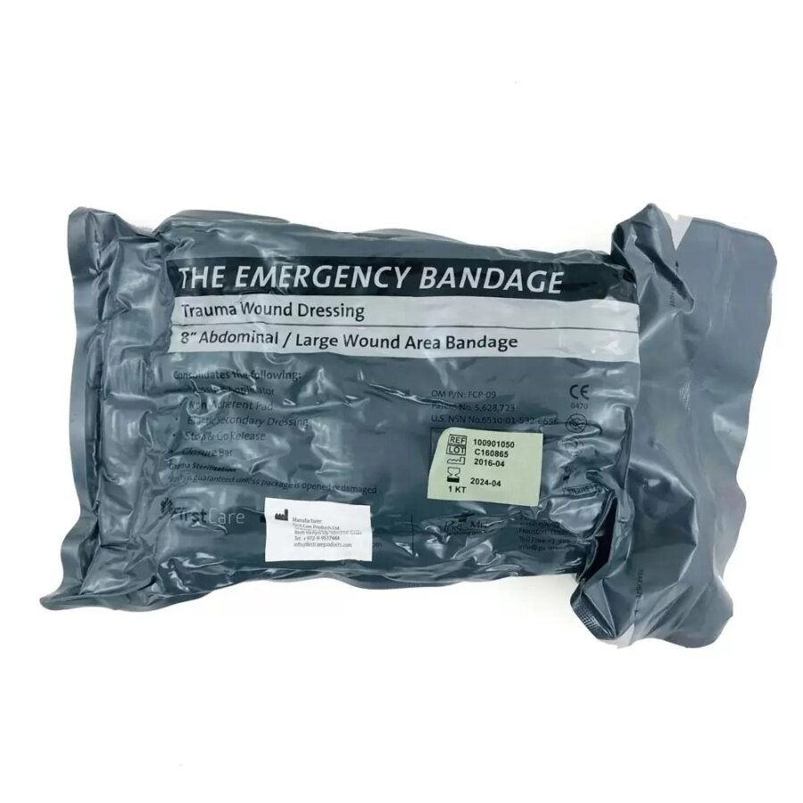 Πιεστικός Επίδεσμος για Αιμορραγίες Israeli Emergency Bandage 8″ FCP-09 || 30cm x 30cm