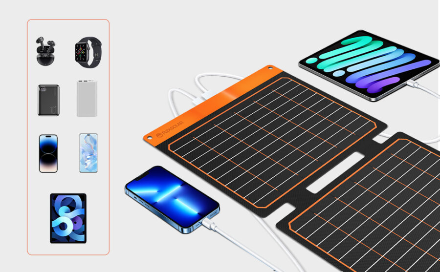 Ηλιακό Πάνελ 20 Watt Flex Solar φορητό