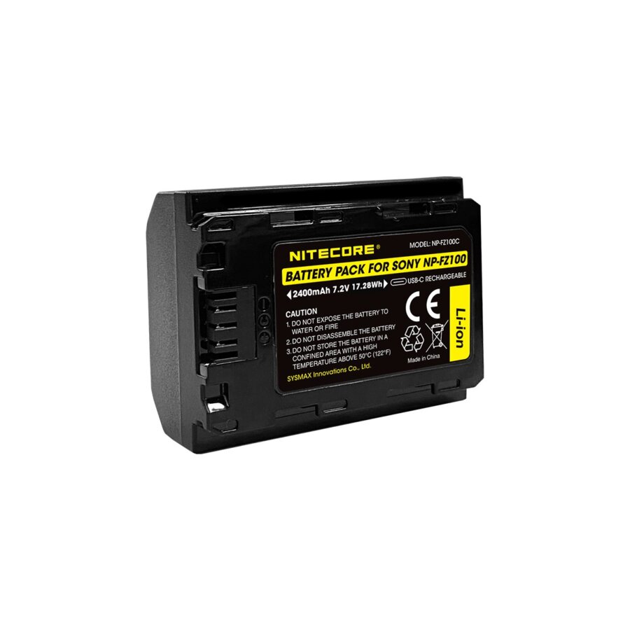 ΜΠΑΤΑΡΙΑ NITECORE for SONY NP-FZ100C, 7.2V, 2400mAh, 17.28Wh