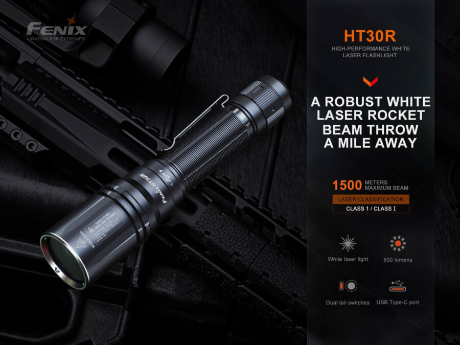 Φακός Fenix HT30R Επαναφορτιζόμενος με USB