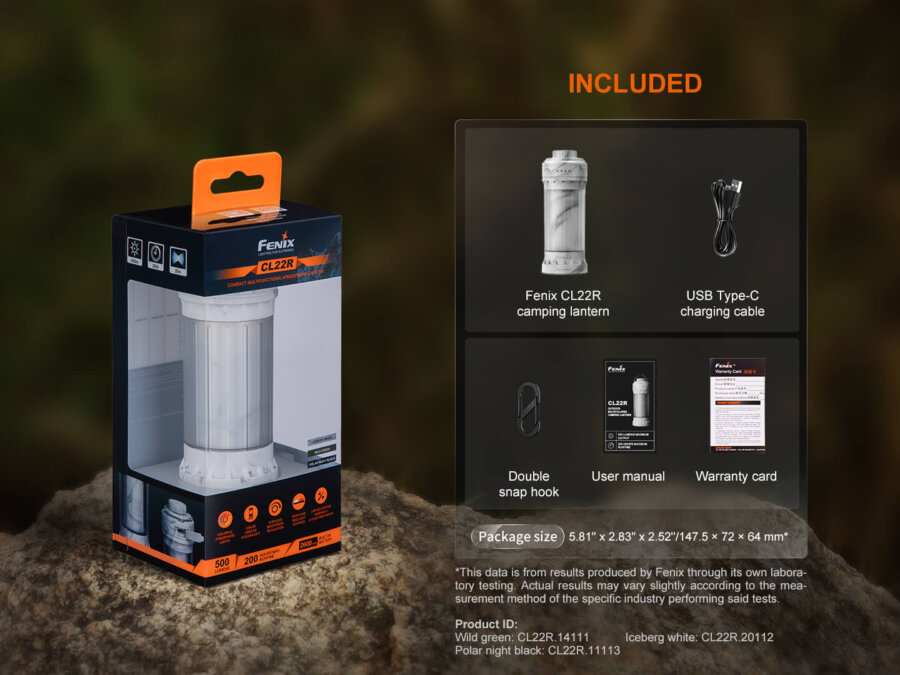 Φακός Fenix CL22R Επαναφορτιζόμενος με USB