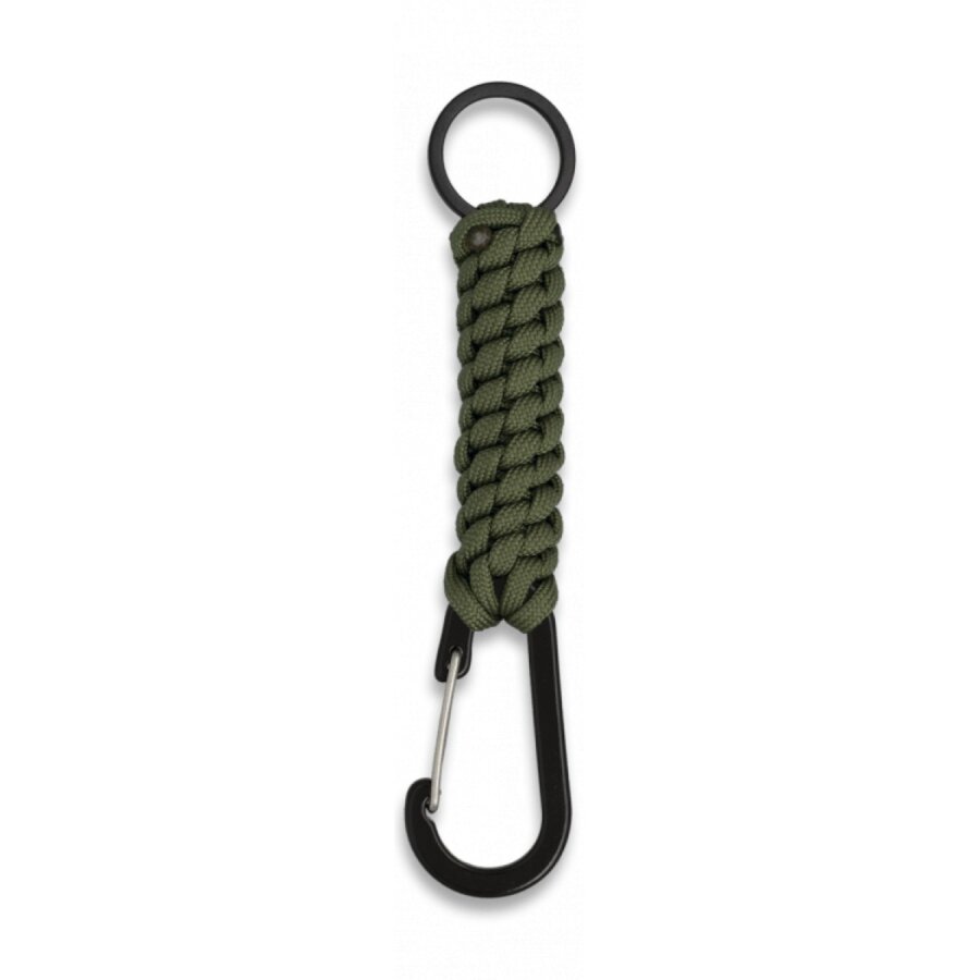 ΜΠΡΕΛΟΚ Albainox Snap hook with paracord and ring. Green, 33947-VE