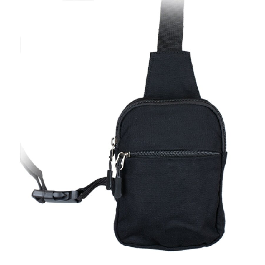 Τσαντάκι ώμου Barbaric black sling bag, 39783-NE