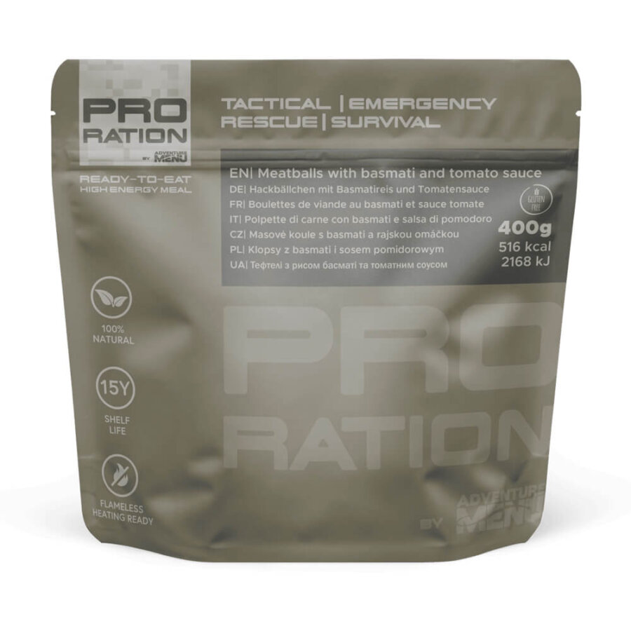Pro Ration Meatballs With Basmati And Tomato Sauce Λήξη σε 15 Ετη