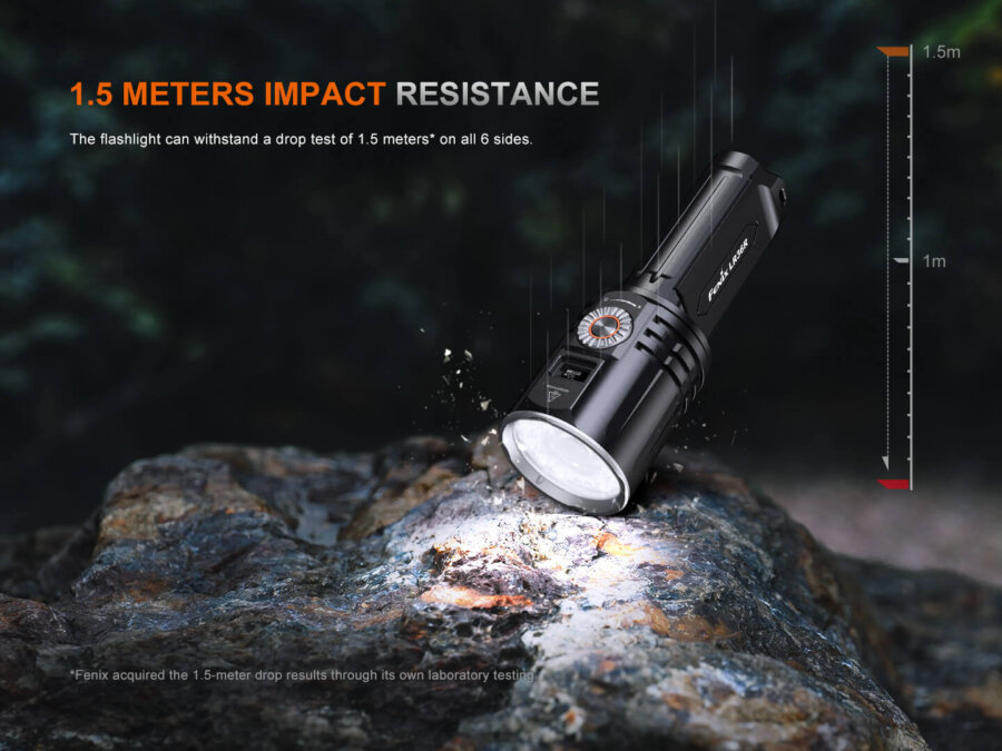 Φακός Laser Fenix LR36R Επαναφορτιζόμενος με USB