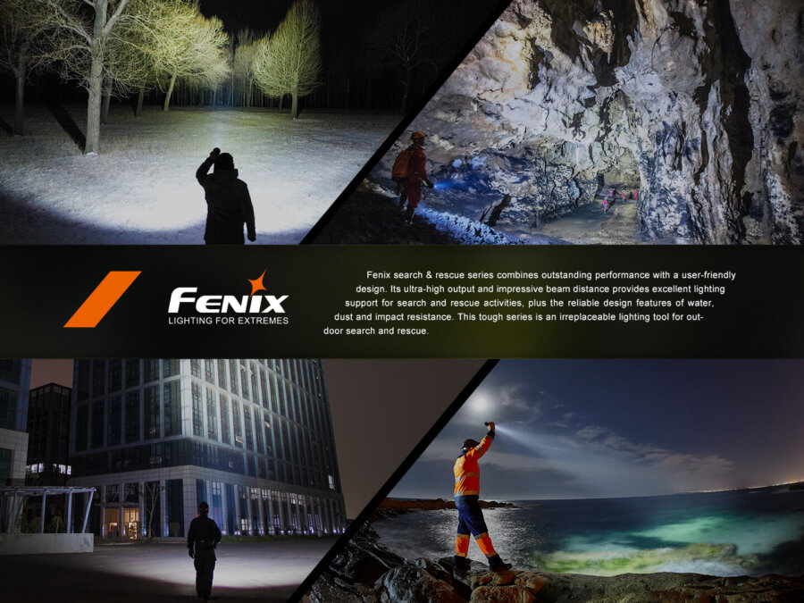 Φακός Laser Fenix LR36R Επαναφορτιζόμενος με USB