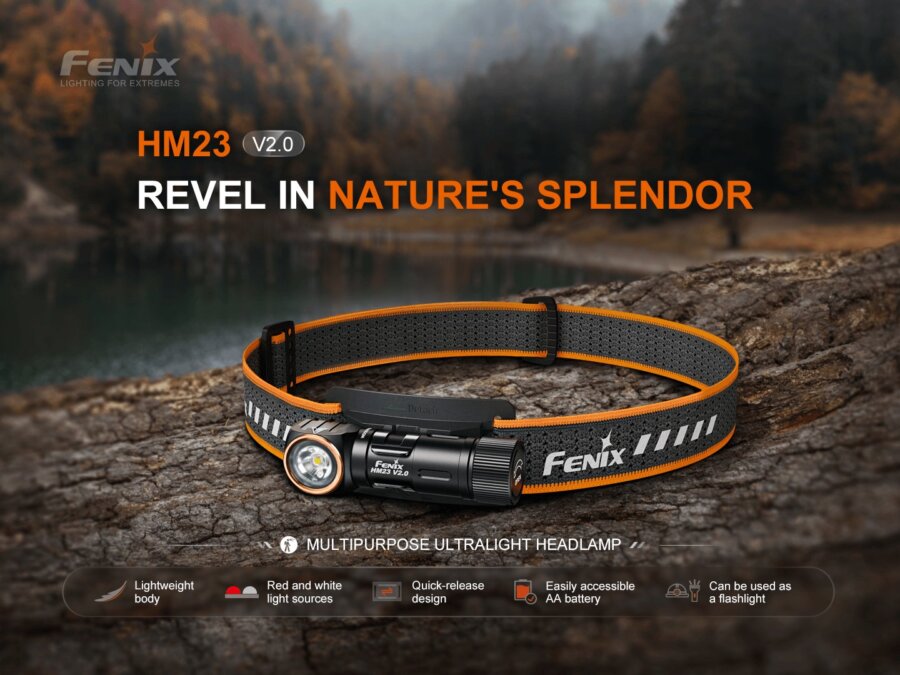 Φακός Κεφαλής Fenix HM23R V2.0 AA