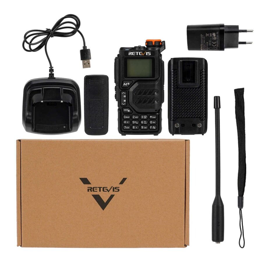 ΠΟΜΠΟΔΕΚΤΗΣ RETEVIS RA79, VHF/UHF, 5W, Aviation Band (EU Ver.)