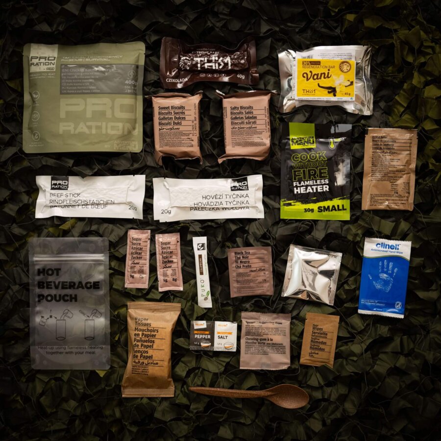 Pro Ration Ultimate tactical ration Half-Day Menu 1