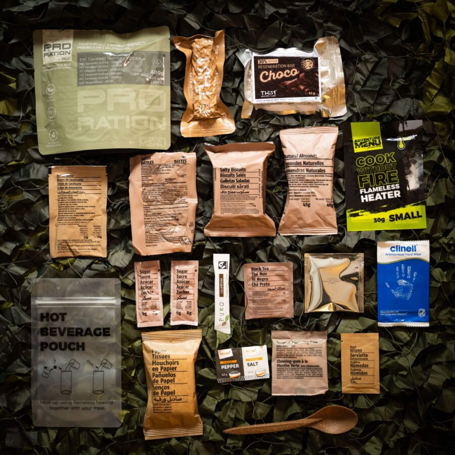 Pro Ration Ultimate tactical ration Half-Day Menu Vege