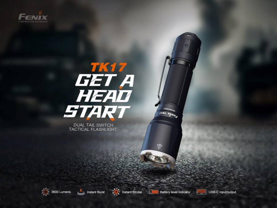 Φακός Fenix TK17 Επαναφορτιζόμενος