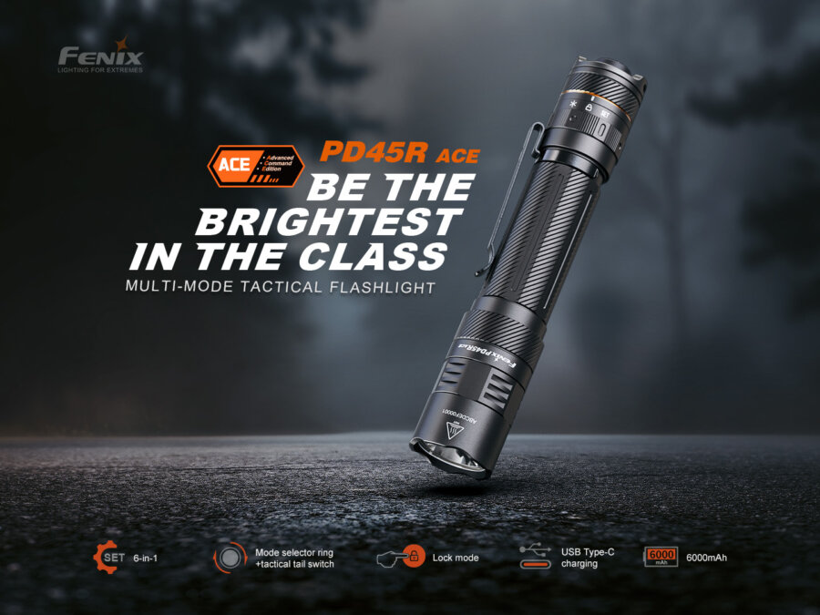 Φακός Fenix PD45R ACE Επαναφορτιζόμενος με USB