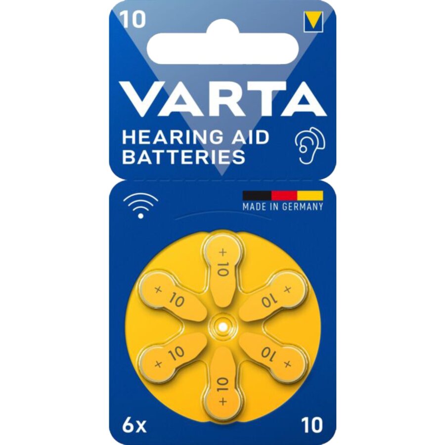 ΜΠΑΤΑΡΙΑ VARTA Aid 10 BL6- Ακουστικών 6άδα, Made in Germany