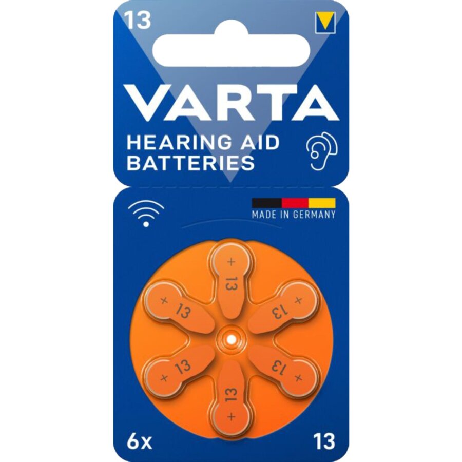 ΜΠΑΤΑΡΙΑ VARTA Aid 13 BL6- Ακουστικών 6άδα, Made in Germany