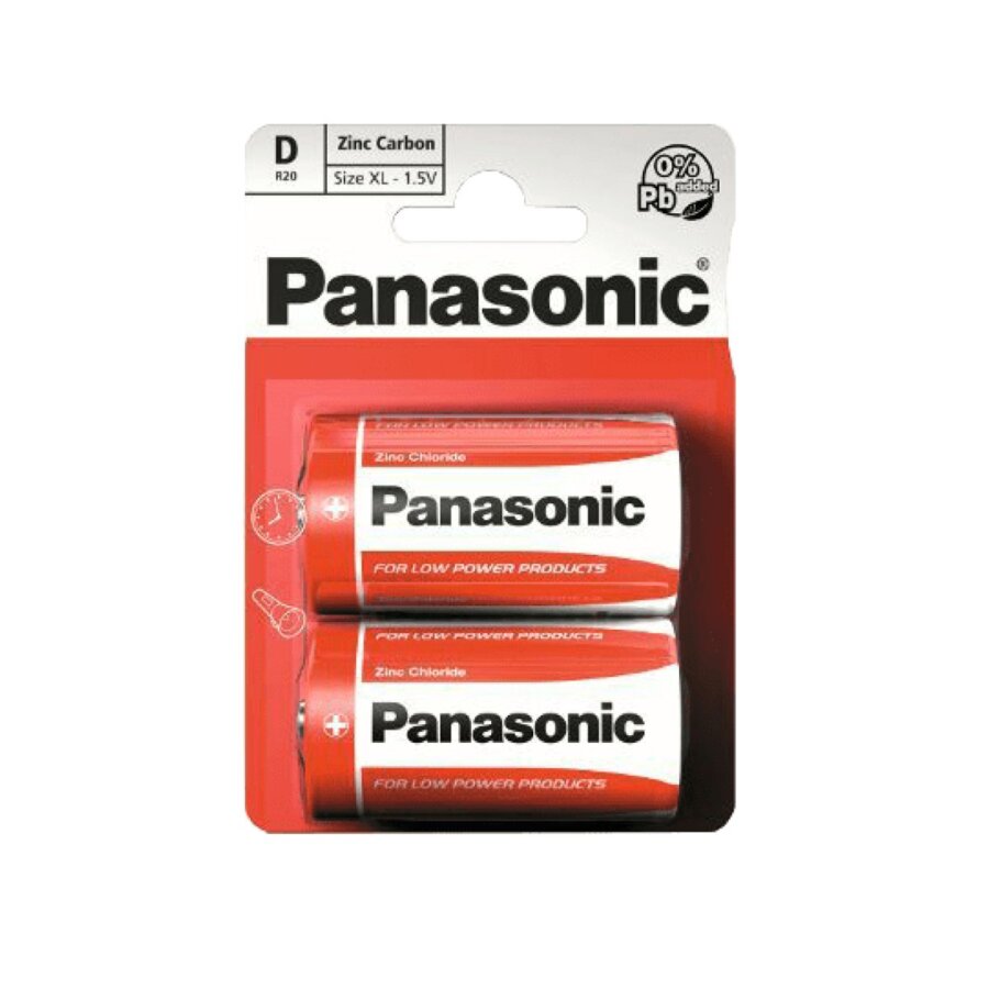 ΜΠΑΤΑΡΙΑ PANASONIC Ultra R20 Μεγάλη Απλή (τιμή τεμαχίου)