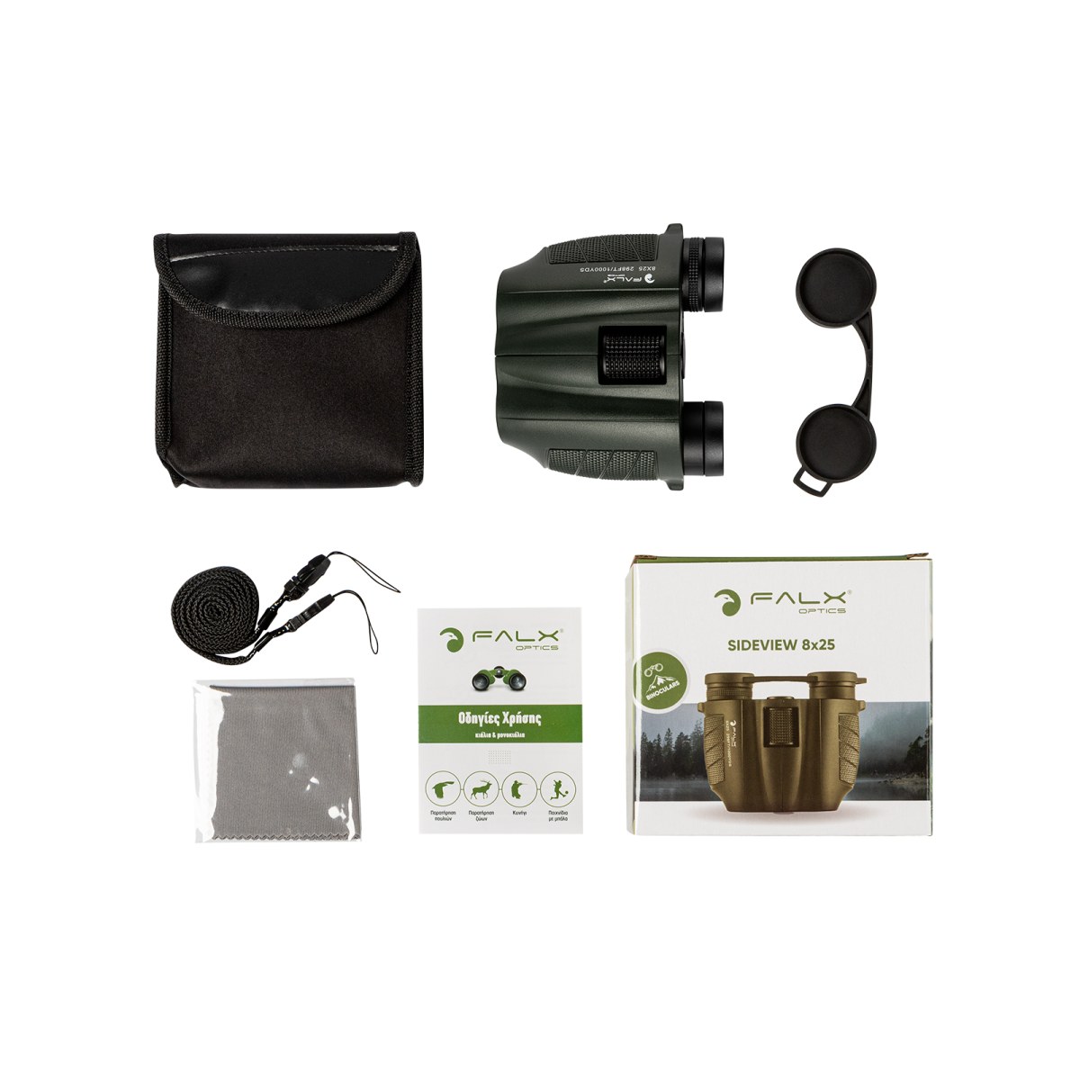 ΚΙΑΛΙΑ FALX Optics Sideview 8×25 HD ΚΙΑΛΙΑ FALX Optics Sideview 8×25 HD