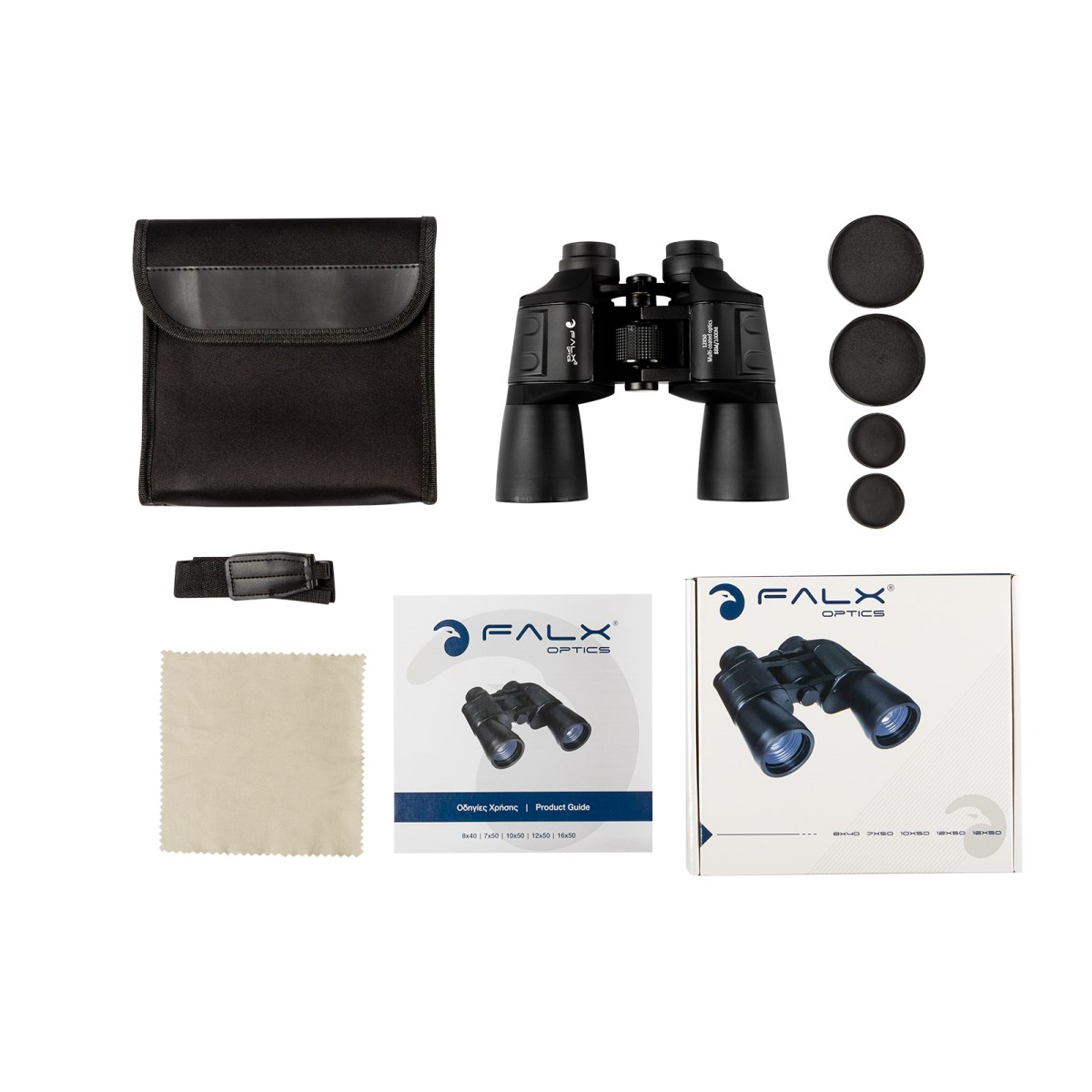 ΚΙΑΛΙΑ FALX Optics 12x50mm, Black ΚΙΑΛΙΑ FALX Optics 12x50mm, Black